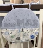 Карман на кроватку Ведмедик Космос Голубой