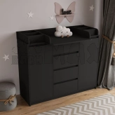 Комод пеленальный Furnigrade ПС-8 130 см Антрацит