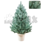 Елка искусственная Babymax Лапландская литая в горшке 90 см Голубая