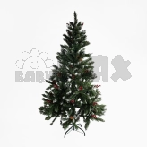 Елка искусственная Babymax украшена ягодами и шишками 150 см Зеленая