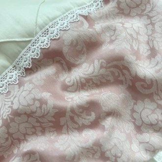 Плед-конверт для новорожденных на выписку MSonya (Маленькая Соня) De Lux 80×80 см Пудровый - Фото 4