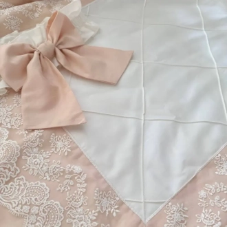 Плед-конверт для новорожденных на выписку Baby Chic Коллекция №1 80×80 см Кремовый - Фото 7