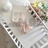 Плед-конверт для новорожденных на выписку Baby Chic Коллекция №1 80×80 см Кремовый