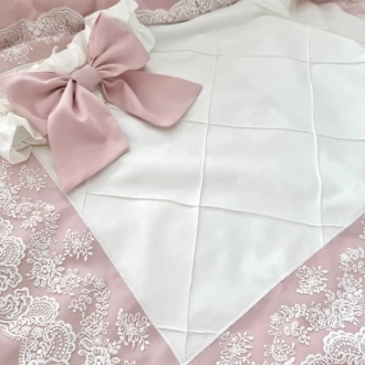Плед-конверт для новорожденных на выписку Baby Chic Коллекция №1 80×80 см Запыленная роза - Фото 3