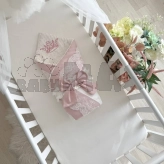 Плед-конверт для новорожденных на выписку Baby Chic Коллекция №1 80×80 см Запыленная роза