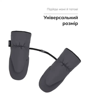 Перчатки зимние Bair Cozy Mitts Smoke Graphite/Графит - Фото 3