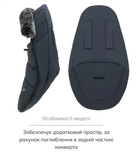 Конверт зимовий Bair Cocon Mini Indigo Blue/Синій - Фото 6