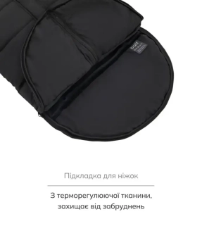 Конверт зимний Bair Nordie Black Noire/Черный - Фото 4