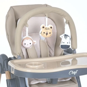 Стульчик для кормления El Camino ME 1115-W CRAFT Beige/Бежевый - Фото 6
