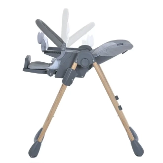 Стільчик для годування El Camino ME 1115-W CRAFT Gray/Сірий - Фото 5