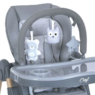 Стільчик для годування El Camino ME 1115-W CRAFT Gray/Сірий - Фото 6