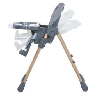 Стільчик для годування El Camino ME 1115-W CRAFT Gray/Сірий - Фото 8