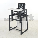 Стульчик для кормления Bambi Graphite Аляска