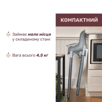 Стульчик для кормления Chicco 3 в 1 Polly Zest Белый - Фото 3