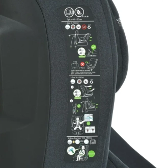 Автокресло El Camino ME 1205 i-JOY 40–150 см ISOFIX Antracite/Антрацит - Фото 8