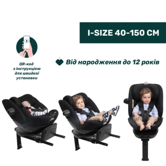 Автокресло 0–36 кг Chicco EverOne i-Size Черный - Фото 6