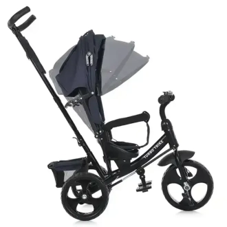 Велосипед трехколесный Turbo Trike MT 1005-9 Темно-синий - Фото 10