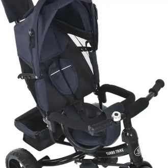 Велосипед трехколесный Turbo Trike MT 1005-9 Темно-синий - Фото 4