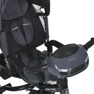 Велосипед трехколесный Turbo Trike MT 1006-2 Графитовый - Фото 5