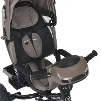 Велосипед трехколесный Turbo Trike MT 1006-5 Коричнево-серый - Фото 4