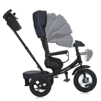 Велосипед трехколесный Turbo Trike MT 1007-9 Темно-синий - Фото 4