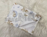 Пеленка M&Ababy Зайчик с сачком 50×70 см, непромокаемая Белая