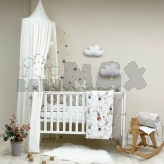 Комплект постельный MSonya (Маленькая Соня) Baby Mix Зайцы на лесенке 6 предметов Бежевый