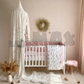 Комплект постельный MSonya (Маленькая Соня) Baby Mix Перо пудра 6 предметов Пудровый