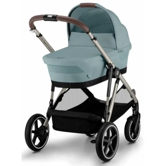 Коляска 2 в 1 Cybex Gazelle S Taupe Stormy Blue/Блакитний - Фото 1