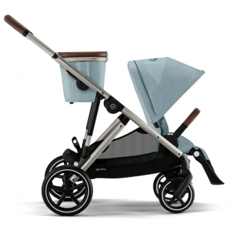 Коляска 2 в 1 Cybex Gazelle S Taupe Stormy Blue/Блакитний - Фото 4