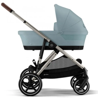 Коляска 2 в 1 Cybex Gazelle S Taupe Stormy Blue/Блакитний - Фото 5