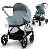 Коляска 2 в 1 Cybex Gazelle S Taupe Stormy Blue/Блакитний
