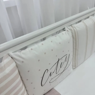 Комплект постільний MSonya (Маленька Соня) Арт Дизайн Cutey 6 предметів Пудрово-ліловий - Фото 2
