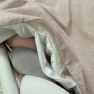 Комплект постільний MSonya (Маленька Соня) Арт Дизайн Cutey 6 предметів Пудрово-ліловий - Фото 3