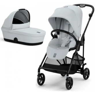 Коляска 2 в 1 Cybex Melio Carbon Fog Grey/Серый - Фото 7