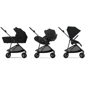 Коляска 2 в 1 Cybex Melio Carbon Stormy Blue/Блакитний - Фото 1