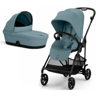 Коляска 2 в 1 Cybex Melio Carbon Stormy Blue/Блакитний - Фото 5