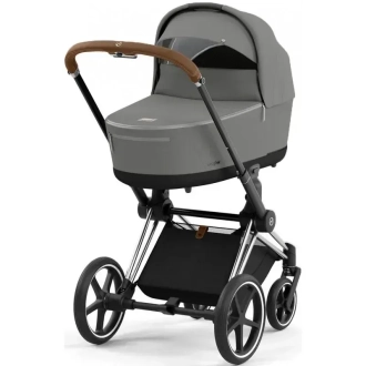 Коляска 2 в 1 Cybex Priam 2025 Mirage Grey шассі Chrome Brown Сірий - Фото 3