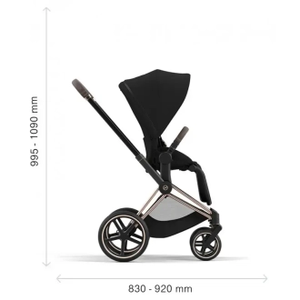 Коляска 2 в 1 Cybex Priam 2025 Mirage Grey шассі Chrome Brown Сірий - Фото 7