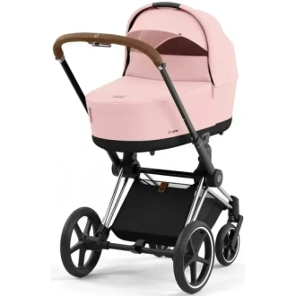 Коляска 2 в 1 Cybex Priam 2025 Peach Pink шассі Chrome Brown Рожевий - Фото 1