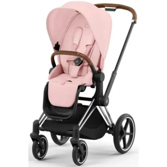 Коляска 2 в 1 Cybex Priam 2025 Peach Pink шассі Chrome Brown Рожевий - Фото 2