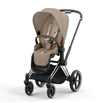 Коляска 2 в 1 Cybex Priam 2025 Cozy Beige шассі Chrome Brown Бежевий - Фото 2