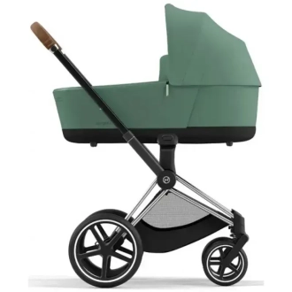 Коляска 2 в 1 Cybex Priam 2025 Leaf Green шассі Chrome Brown Зелений - Фото 1