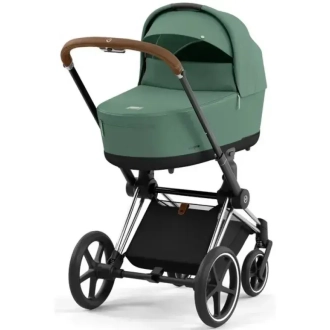 Коляска 2 в 1 Cybex Priam 2025 Leaf Green шассі Chrome Brown Зелений - Фото 2