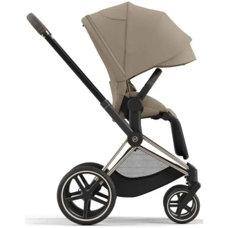 Коляска 2 в 1 Cybex Priam 2025 Cozy Beige шассі Rosegold Бежевий - Фото 2