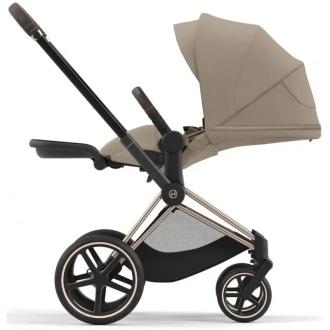 Коляска 2 в 1 Cybex Priam 2025 Cozy Beige шассі Rosegold Бежевий - Фото 3