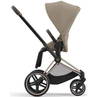 Коляска 2 в 1 Cybex Priam 2025 Cozy Beige шассі Rosegold Бежевий - Фото 4