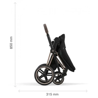 Коляска 2 в 1 Cybex Priam 2025 Mirage Grey шассі Rosegold Сірий - Фото 3
