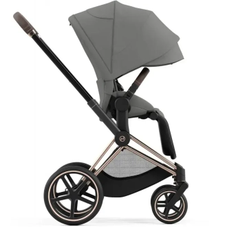 Коляска 2 в 1 Cybex Priam 2025 Mirage Grey шассі Rosegold Сірий - Фото 5