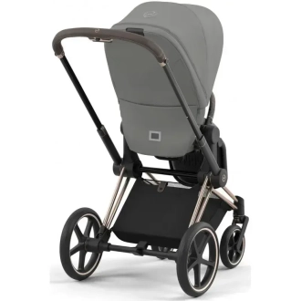 Коляска 2 в 1 Cybex Priam 2025 Mirage Grey шассі Rosegold Сірий - Фото 7
